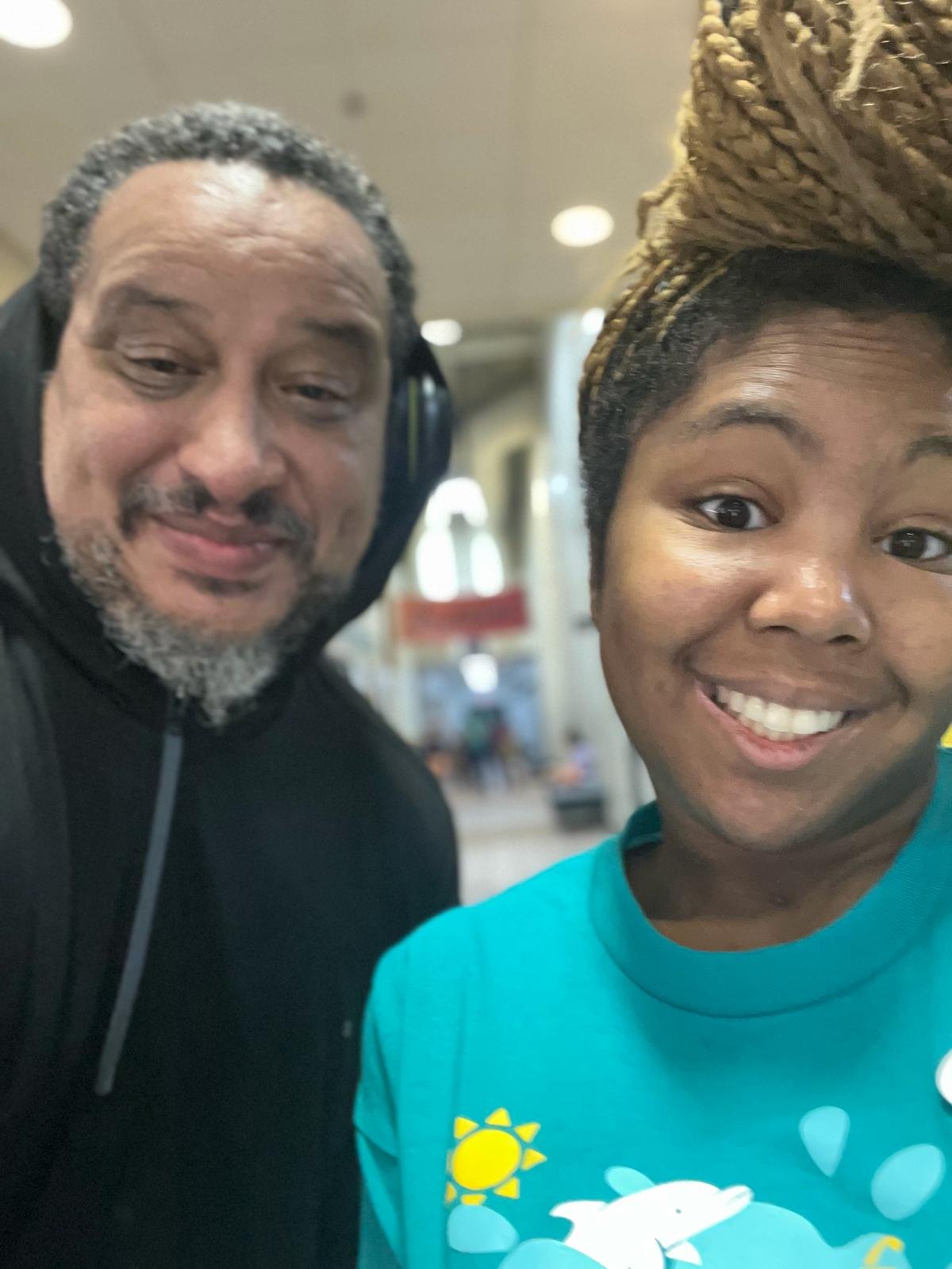 Kimberly's daughter at her job with Dr. Orlando Pizana