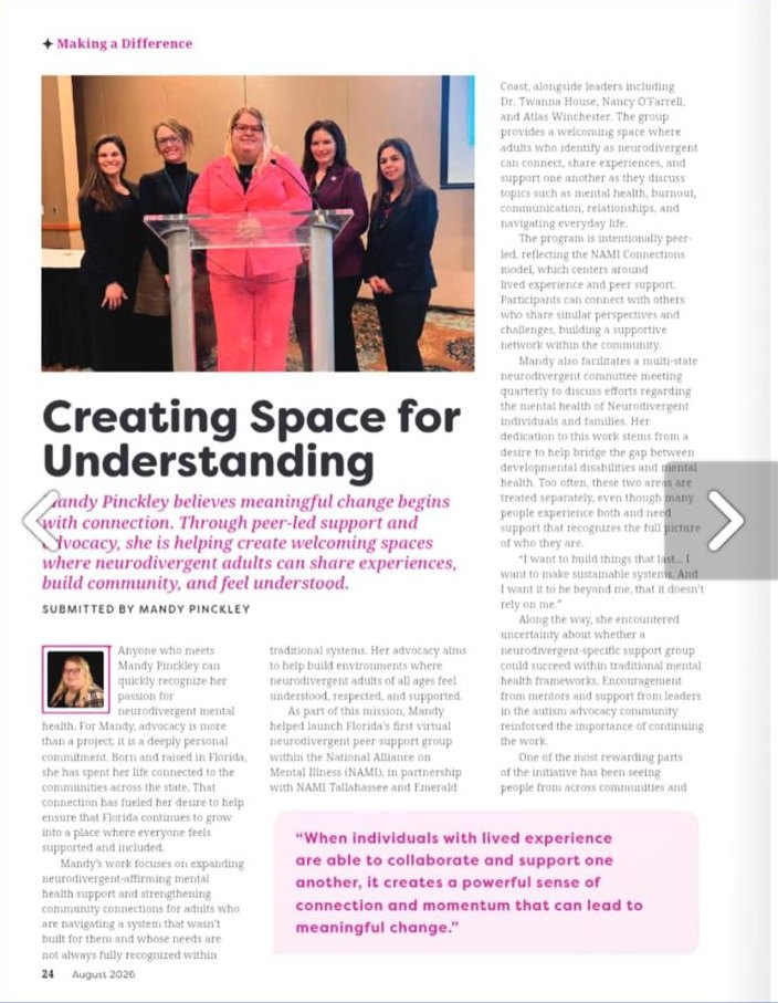 The Uniquely You feature on Kimberly's Partners in Policymaking classmate